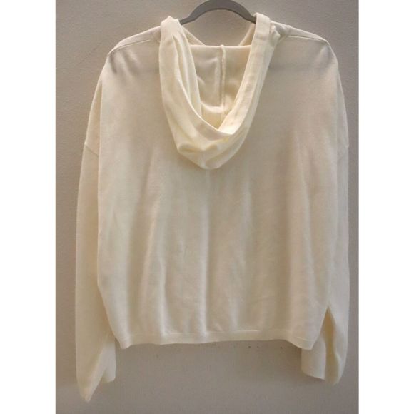 Calvin Klein Jeans CJ2R0110 Women's Sz XL Beige Hooded Bell-Sleeve Top $70 - Picture 3 of 7